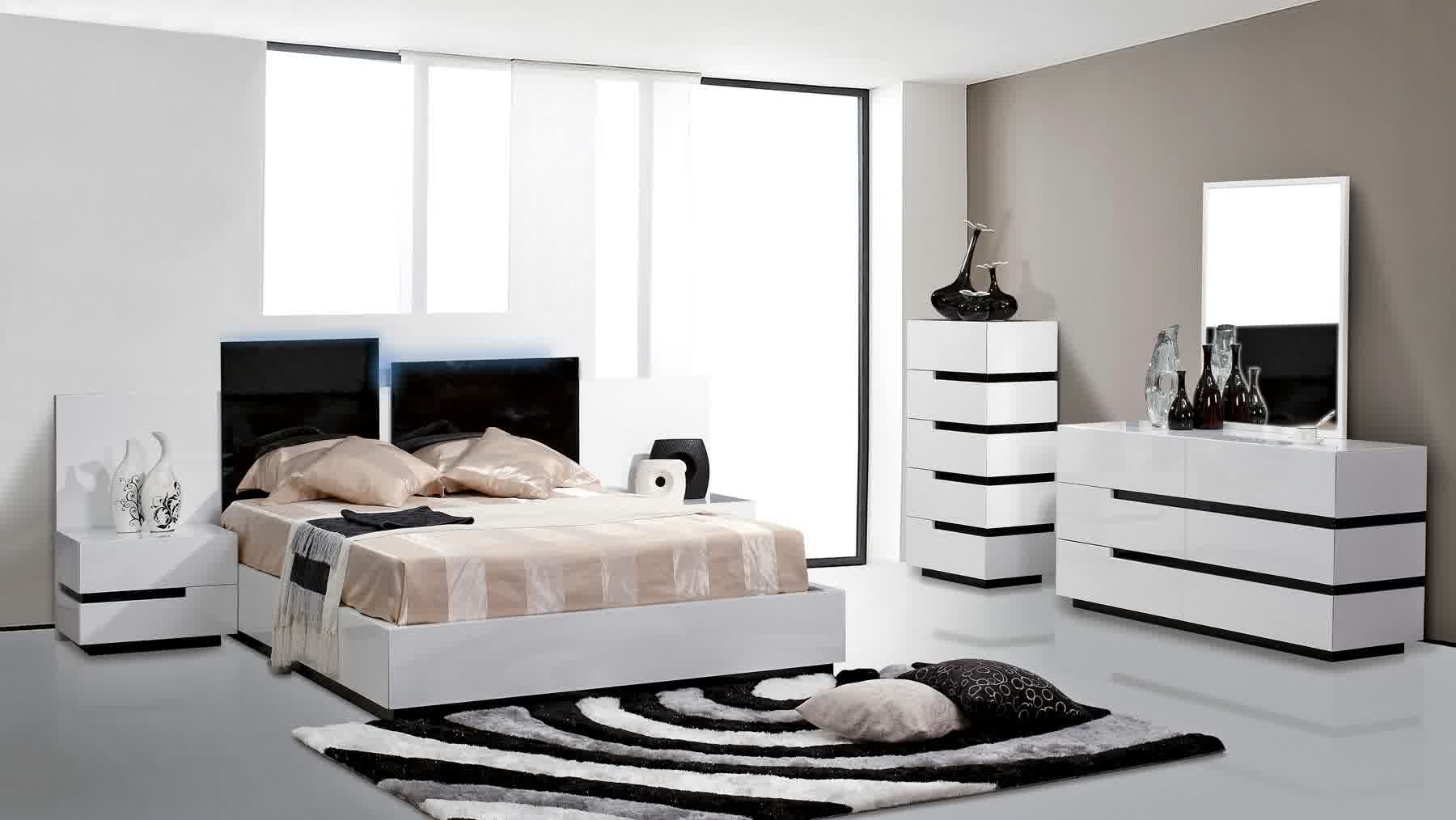 غرف نوم فريدة مودرن أبيض 2015 Baitidesain